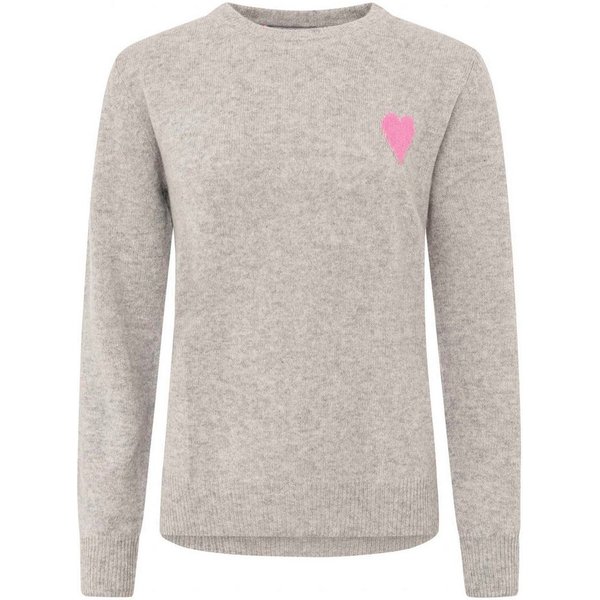 Zwillingsherz Kaschmirpullover 100% Kaschmir Pullover mit Herz