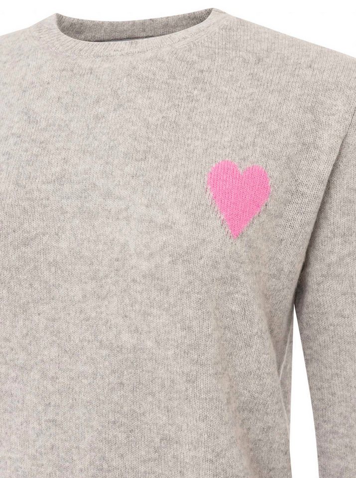 Zwillingsherz Kaschmirpullover 100% Kaschmir Pullover mit Herz – Bild 3 von 3