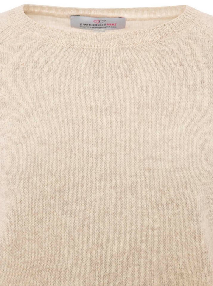 Zwillingsherz Kaschmirpullover 100% Kaschmir Rundhalspullover – Bild 3 von 3