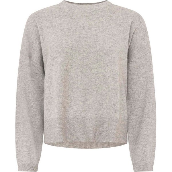 Zwillingsherz Kaschmirpullover Kastiger Rundhalspullover
