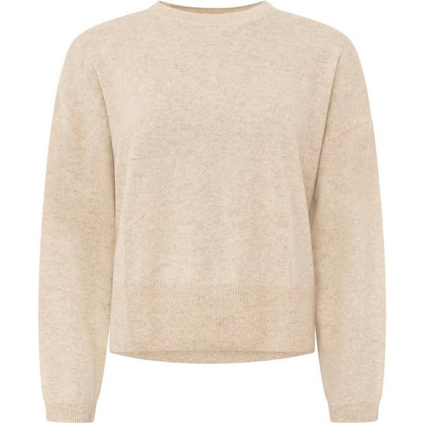 Zwillingsherz Kaschmirpullover Kastiger Rundhalspullover