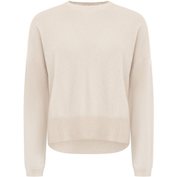 Zwillingsherz Kaschmirpullover Kastiger Rundhalspullover