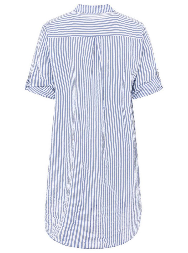 Zwillingsherz Longbluse "Kida" One Size, Streifen, Knopfleiste, Brusttaschen, 3/4-Arm – Bild 4 von 5