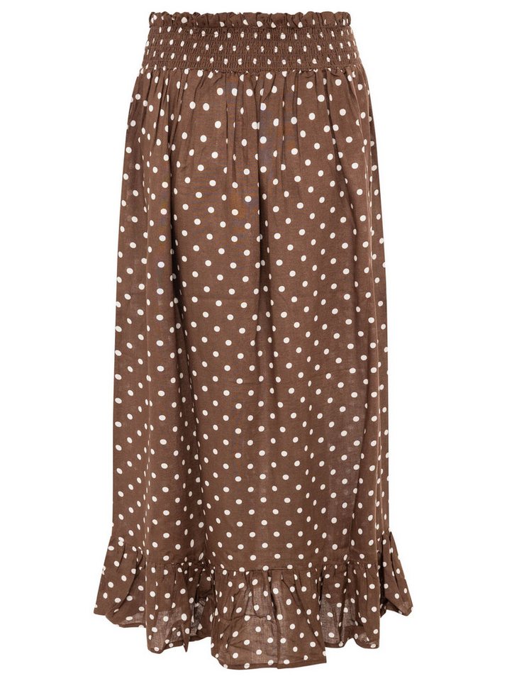 Zwillingsherz Maxirock "Classic Dots" knöchellang, elastischer Bund, mit Punkten – Bild 2 von 4