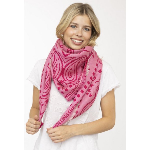 Zwillingsherz Modetuch "Trendy Paisley", Paisley Muster, Fransenabschlüsse rundum, Wollanteil