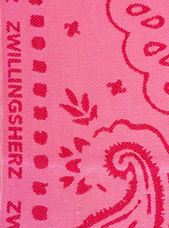 Zwillingsherz Modetuch "Trendy Paisley", Paisley Muster, Fransenabschlüsse rundum, Wollanteil – Bild 3 von 3