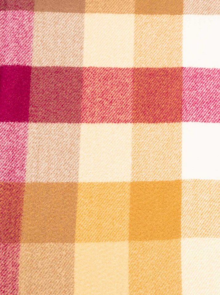 Zwillingsherz Schal Classic Karo, zeitloses Karomuster, weiche Qualität, Fransenabschluss, multicolor – Bild 2 von 2