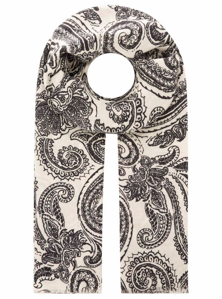 Zwillingsherz Schal "Classic Paisley", anschmiegsam, zeitloses Paisleymuster – Bild 2 von 3