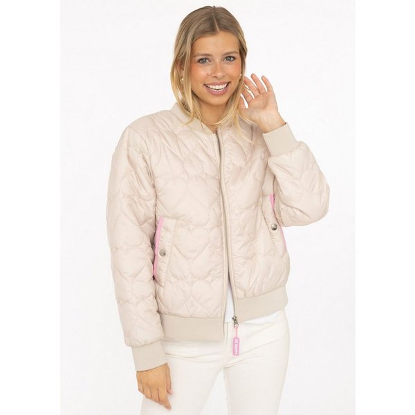 Zwillingsherz Steppjacke Bomberjacke mit gesteppten Herzen, mit Taschen und Reißverschluss