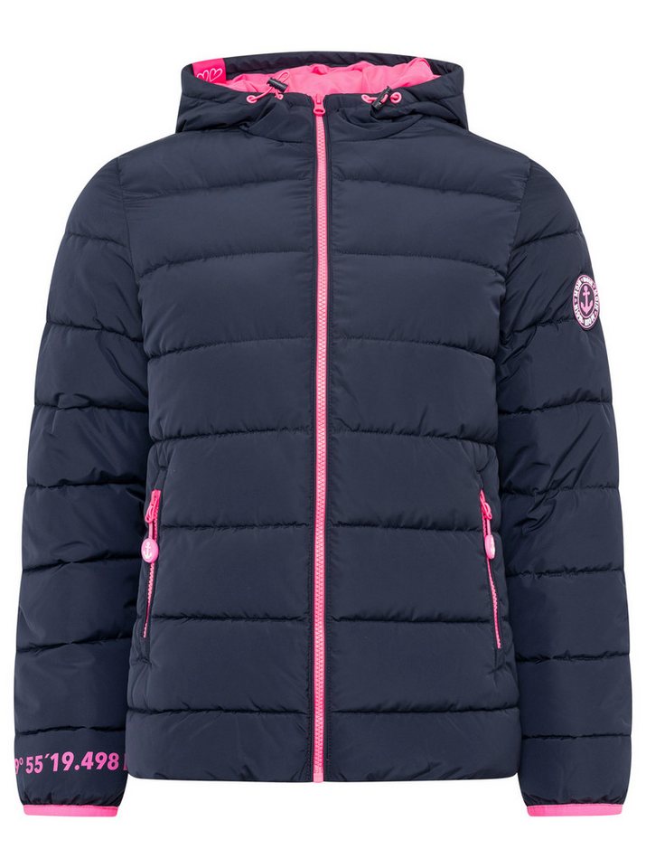 Zwillingsherz Steppjacke "Moin Moin" Kapuze, wärmend, Kontrastnähte – Bild 2 von 5