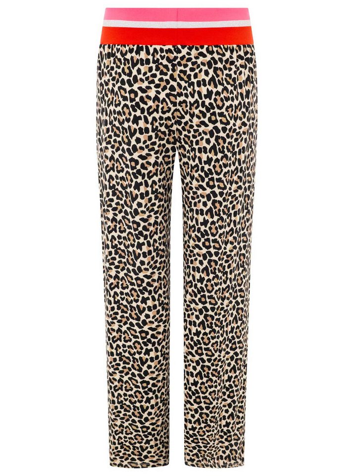 Zwillingsherz Stoffhose "Leo" Elastischer Bund, Leomuster, fließender Stoff, leichtes Material – Bild 2 von 5