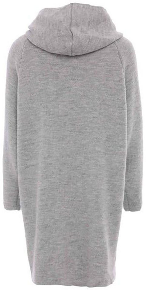 Zwillingsherz Strickjacke "Annabell" One Size, Kapuze, Taschen, ohne Verschluss, Midi-länge, Langarm – Bild 4 von 5