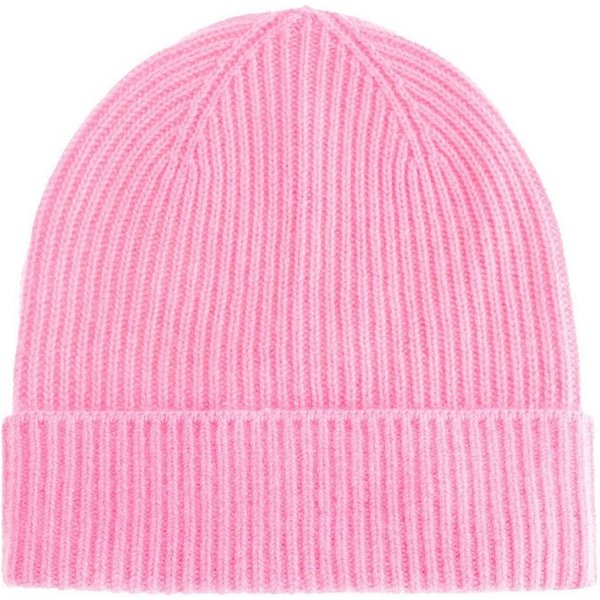 Zwillingsherz Strickmütze 100% Kaschmir Umschlagmütze