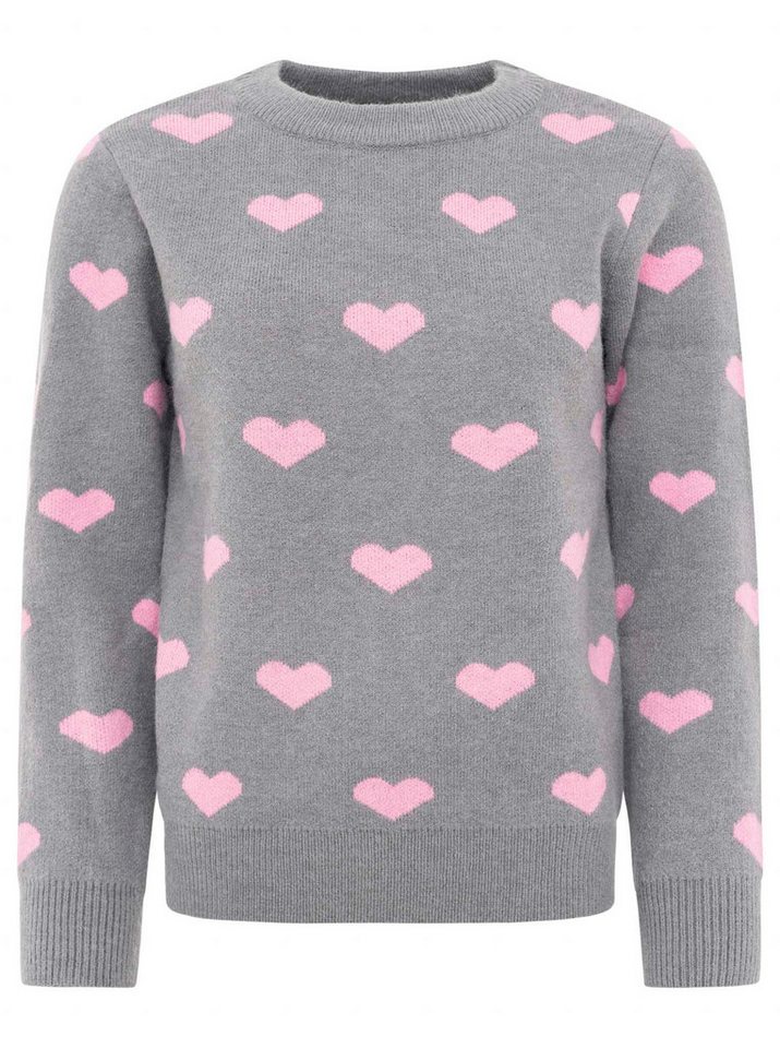 Zwillingsherz Strickpullover "Herz" mit Herzmotiv, Rundhalsausschnitt – Bild 2 von 5