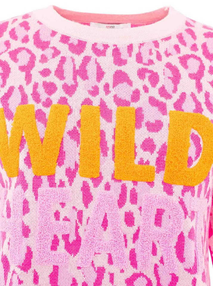Zwillingsherz Strickpullover "Wild Heart" mit Neon Aufschrift – Bild 5 von 5