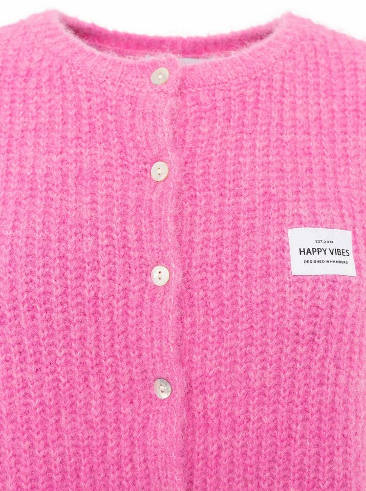 Zwillingsherz Strickweste mit Knöpfen und Patch – Bild 3 von 3