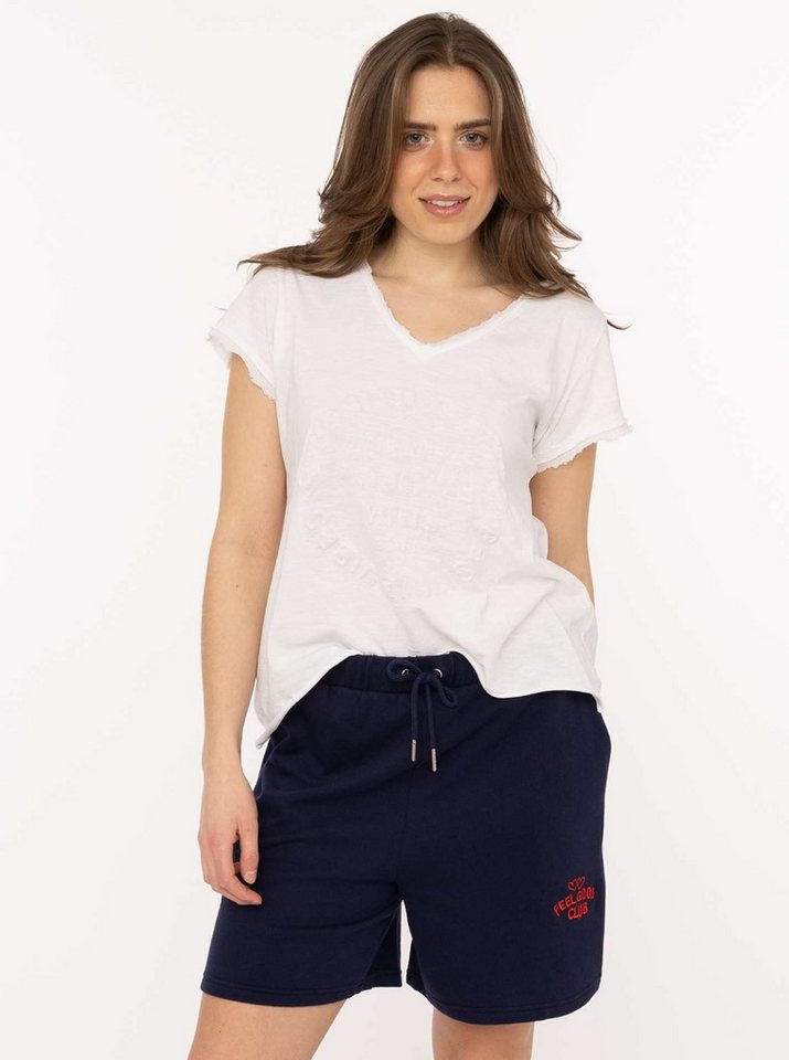 Zwillingsherz Sweathose "Feel Good Club" leichtes Sweatmaterial, Stickerei, Eingriffstaschen – Bild 2 von 5