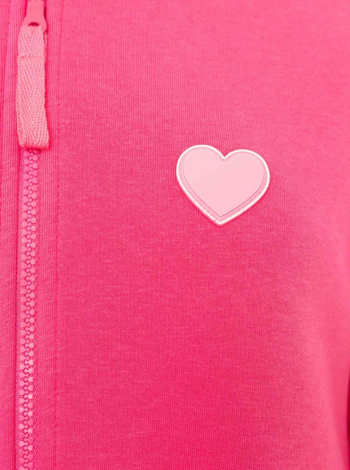 Zwillingsherz Sweatjacke Bombermantel "Heart Patch" – Bild 3 von 3