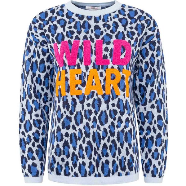 Zwillingsherz Sweatshirt Strickpullover "Wild Heart"