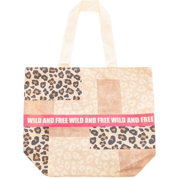 Zwillingsherz Tragetasche, Stofftasche mit Henkel, bunter Mustermix