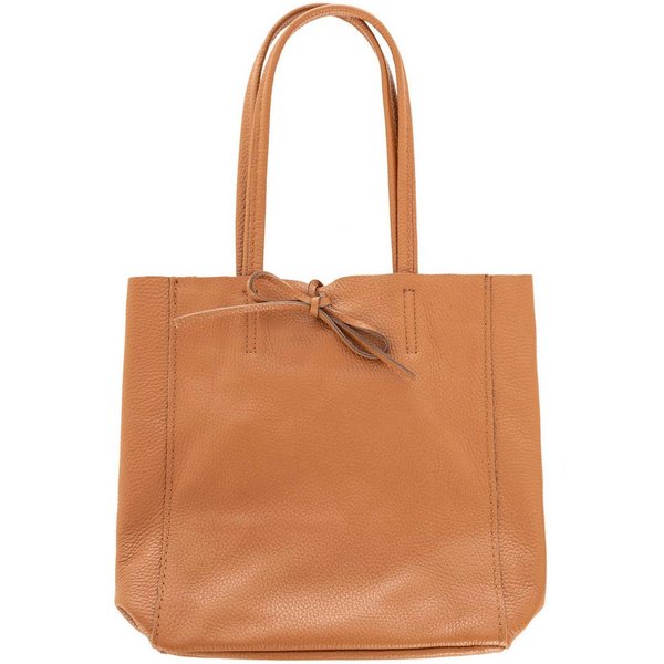 Zwillingsherz Tragetasche Ledershopper "Small", mit Schulterhenkel und Bindeband