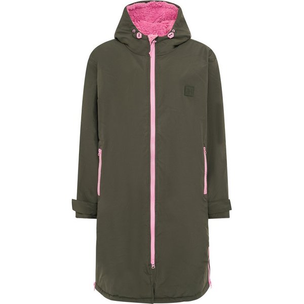 Zwillingsherz Windbreaker Oversize "Windjacke" Seitentaschen, Kapuze, Weicher Stoff, Fällt größer aus