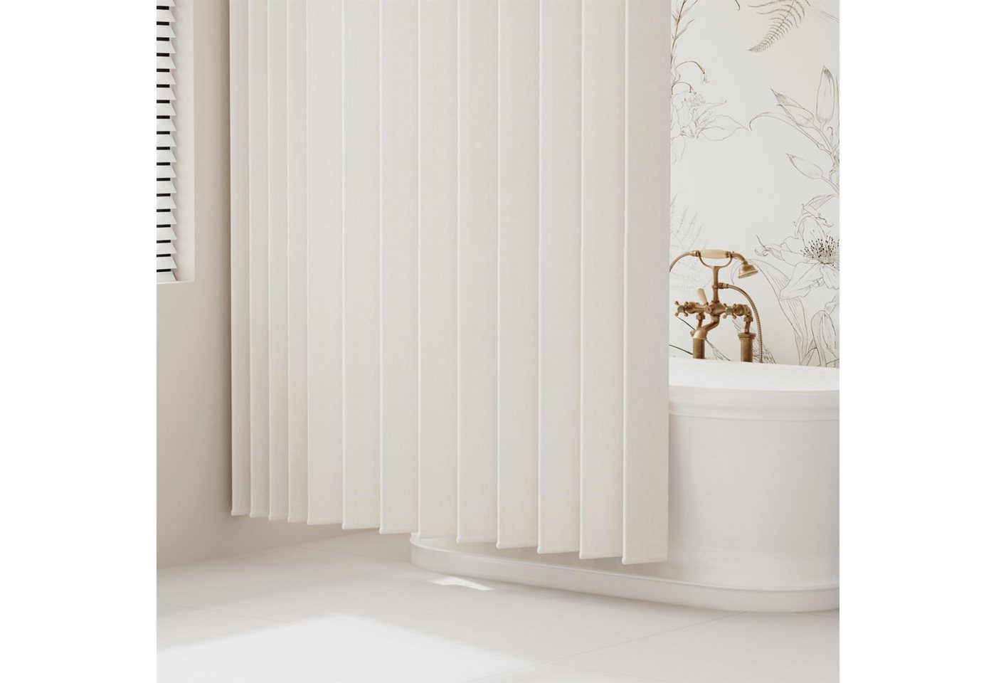 Zyronn Duschvorhang Magnet Duschvorhang Leinenoptik – Wasserabweisend, Faltbar Breite 120 cm (1-tlg), Raumteiler für Badezimmer, Dusche & Schlafzimmer – Bild 3 von 5