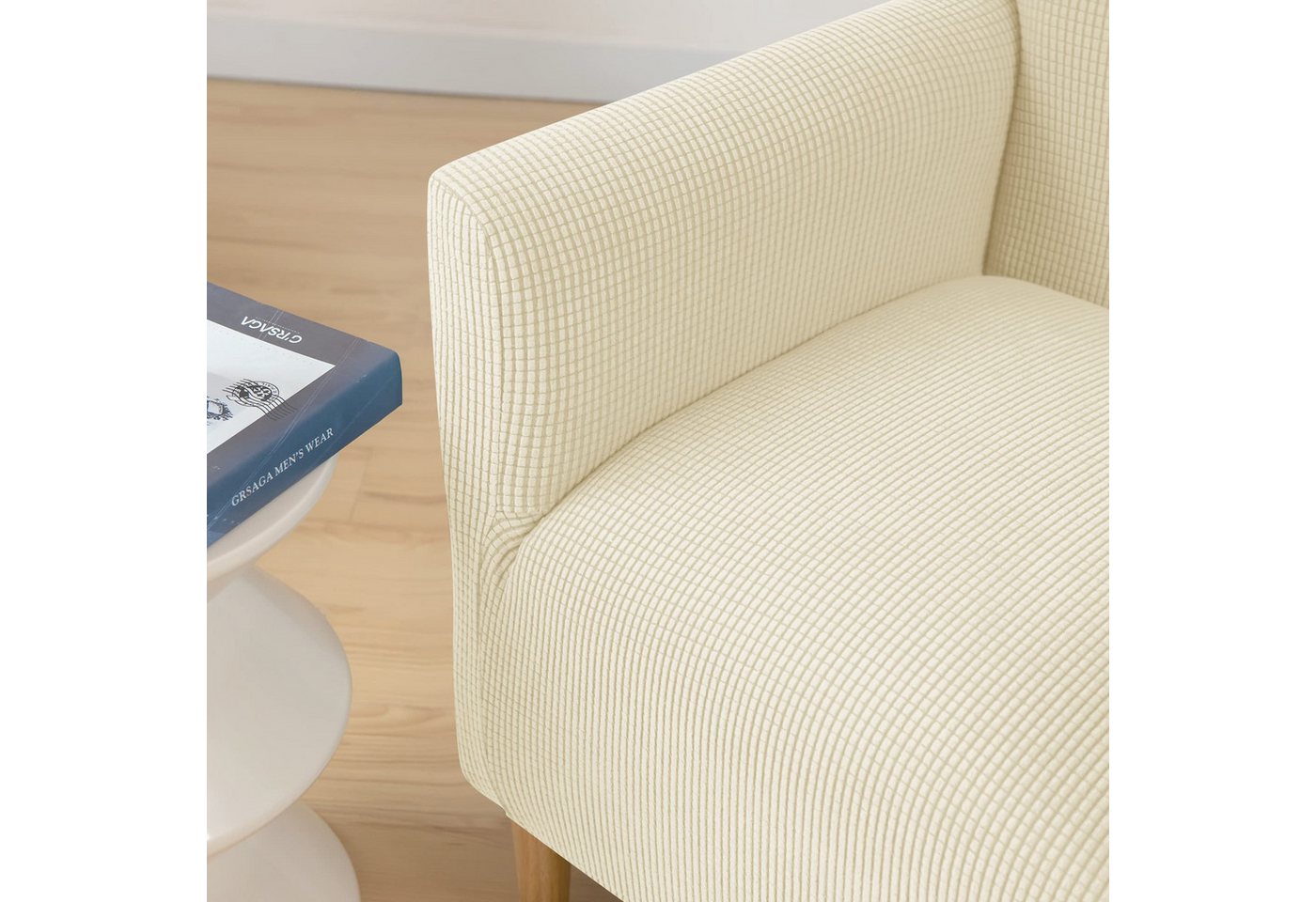 Zyronn Relaxsesselhusse Sesselhusse Bezug, Sessel Überzug mit Armlehnen – Dehnbarer, Sesselbezug Stretch aus Weichem Strickstoff, Waschbarer Bezug – Bild 4 von 5
