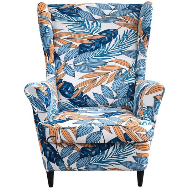 Zyronn Sesselhusse 2-Teilig Ohrensessel Überzug, Sessel-Überwürfe Ohrensessel, Elastisch, Sofa Armlehnenbezüge Schonbezug Hussen für Lesesessel Relaxsessel